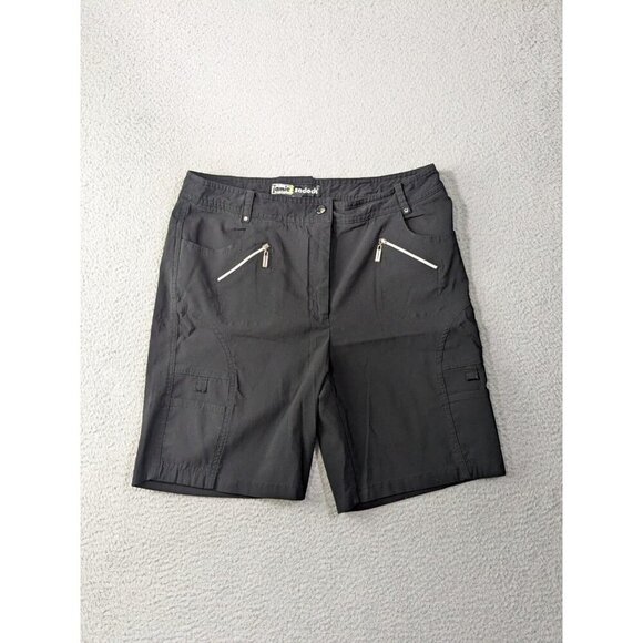jamie sadock Pants - Jamie Sadock Shorts Womens 10 Black Golf Nylon Rayon Stretch Zip